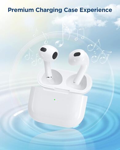 Wireless Charging Case Compatible with AirPods 3rd Generation, AirPod 3rd Gen Charger Cases Replacement with Bluetooth Pairing Sync Button (Case Only) in Saudi Arabia