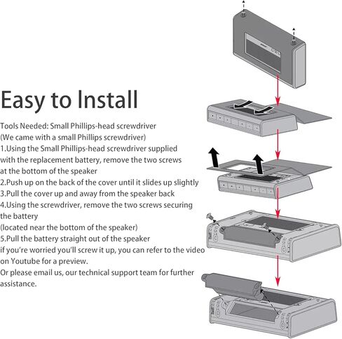 بطارية soundlink II ذات سعة كبيرة لـ soundlink 3 soundlink 2 330105 404600 330107 359495 359498 404900 3400mAh ترقيات جديدة in Saudi Arabia
