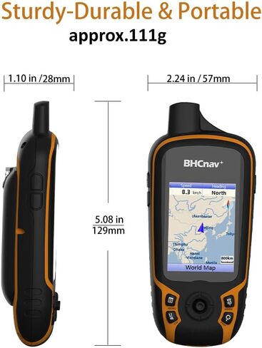جهاز ملاحة GPS محمول NAVA F30، شاشة عرض خرائط ملونة، معدات مسح دقة الأرض للتنزه في الهواء الطلق والصيد والمغامرات والسفر in Kuwait