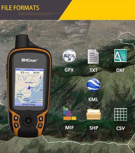 جهاز ملاحة GPS محمول NAVA F30، شاشة عرض خرائط ملونة، معدات مسح دقة الأرض للتنزه في الهواء الطلق والصيد والمغامرات والسفر in Kuwait