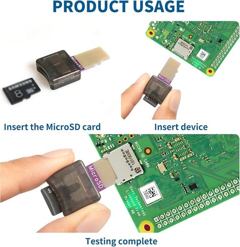Micro SD/TF Memory Card Male-to-Female Extension Adapter with Housing Expansion Test Tool Compatible with Car GPS, Raspberry Pi and 3D Printers in Saudi Arabia