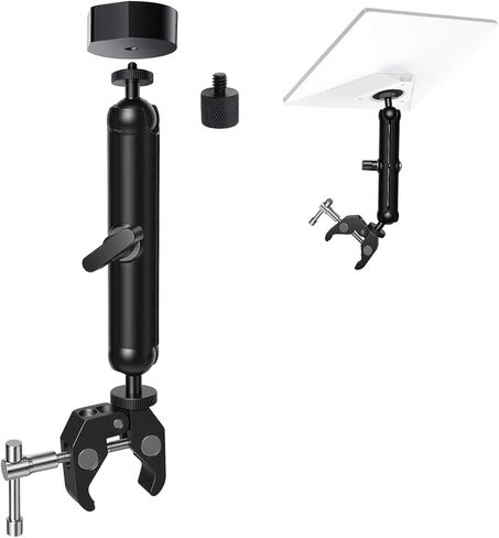 Starlink Mini Mount for 2025 Starlink Mini, C-Clamp Pipe Mount with 9.17 Inch Arm and 1/4"-20 Screw Adapter, Heavy Duty Starlink Mini Accessories for RV, Boat, Truck, Pole and Tripod in Saudi Arabia