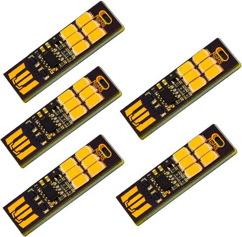 جاكوبس بارتس 5 قطع 6 مصابيح LED USB محمولة على شكل سلسلة مفاتيح مع خاصية التعتيم باللمس 1 وات (أبيض دافئ 3000 ك) in Saudi Arabia