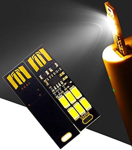 جاكوبس بارتس 5 قطع 6 مصابيح LED USB محمولة على شكل سلسلة مفاتيح مع خاصية التعتيم باللمس 1 وات (أبيض دافئ 3000 ك) in Saudi Arabia