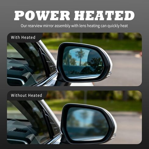Passenger Right Side Mirror Assembly Compatible with Corolla 2014 2015 2016 2017 2018 with Heated Turn Signal Light Power Glass White (7Pins) in Saudi Arabia