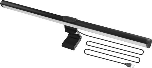 Dual-Sided Screen Light Bar, RGB Atmosphere Backlight & 3 Color Temperatures, Touch Control Non-Magnetic Lamp for Low-Light Eye Care in Saudi Arabia