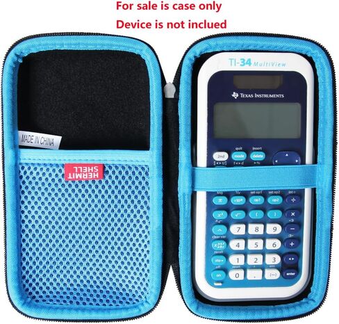 حقيبة سفر صلبة من Hermitshell متوافقة مع الآلة الحاسبة العلمية Texas Instruments TI-34 MultiView (الحقيبة فقط) in Saudi Arabia