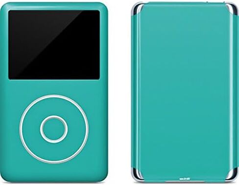 Skinit Decal MP3 Player Skin Compatible with iPod Classic (6th Gen) 80GB - Officially Licensed Originally Designed Aqua Blue Design in Saudi Arabia