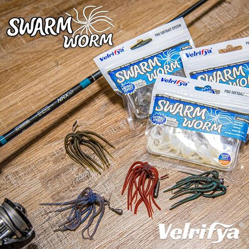 Tentacle Dice Bait – Japanese Style Finesse Dice Fishing Lure Floating Worm Soft Plastic Baits for Bass Fishing, Drop Shot, Jig Head, Wacky Rig in Saudi Arabia