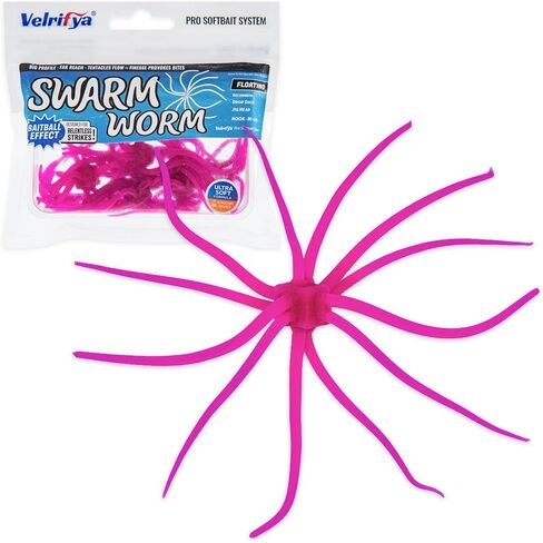 Tentacle Dice Bait – Japanese Style Finesse Dice Fishing Lure Floating Worm Soft Plastic Baits for Bass Fishing, Drop Shot, Jig Head, Wacky Rig in Saudi Arabia