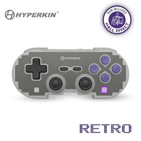 وحدة تحكم الألعاب اللاسلكية Hyperkin Retro Pixel Art مع عصا التحكم بتأثير Hall، وحدة تحكم بلوتوث للكمبيوتر الشخصي مع عمر بطارية 15 ساعة لجهاز Nintendo Switch، Switch 2/OLED/Lite، Steam، Windows 10/11، Android، iOS in Kuwait