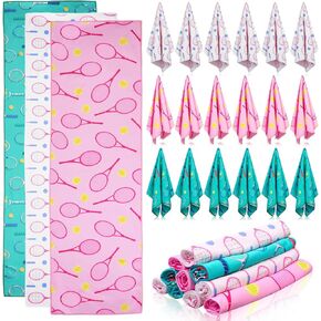 12 Pcs Tennis Cooling Towels Gifts 40 x 12 Inch Breathable Chilly Towel Soft Microfiber Fast Drying Ice Towel Workout Sweat Washcloths Tennis Towels for Women Men Team Sports Player Coach Gift in Saudi Arabia