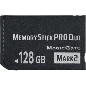 شريحة الذاكرة الأصلية MS 128GB عالية السرعة Pro Duo (Mark2) لـ PSP 3000 والكاميرا الرقمية - نقل سريع للبيانات، مساحة تخزين كبيرة، مثالية للتصوير المستمر in Kuwait
