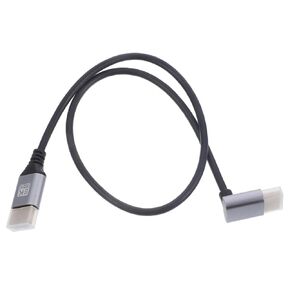 Sewroro 8k High Definition 2.1 Video Cable Upward Angle 1 Meter, Male to Male Video Wire for Tv, Computer Connector, Laptop Display Adapter Compatible with Monitors in Kuwait