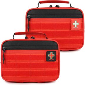 Handy Mini First Aid Kit Empty, First Aid Bag For Your Next Adventure, Emergency Kit For Home, Office, Vehicle, First Aid Supplies Organizer Bag For Travel Outing (Basic Edition) in Saudi Arabia