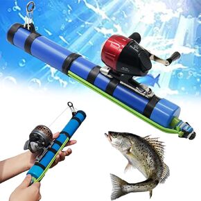 Fishing Catapult Rod, 2026 New Portable Catapult Fishing Rod Lure Angling Tools, Professional Sling Shot Fishing Reel Pole, Saltwater and Freshwater Great Gear for Traveling in Saudi Arabia