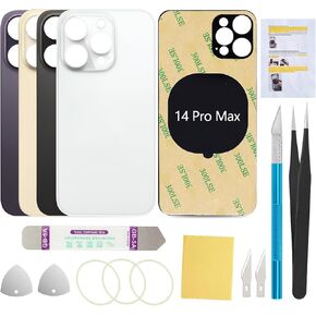 Back Screen Glass Cover Replacement Compatible with iPhone 14 Pro Max 6.7-Inches All Carriers (Deep Purple) in Saudi Arabia