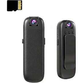 Portable Wearable Body Camera with Audio & Video Recording, Mini POV Cam with 16GB Card, Night Vision Body Worn Camcorder for Security Patrol, On‑the‑Go Recording for Travel & Daily Use (16GB) in Saudi Arabia
