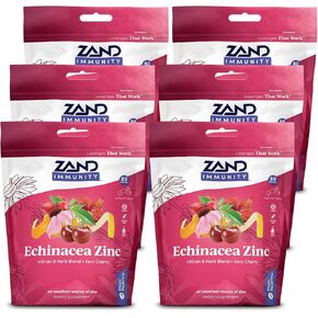 Zand Immunity Cherry Echinacea Zinc HerbaLozenge Throat Drops | No Corn Syrup or Cane Sugar (15 Lozenges) in Saudi Arabia