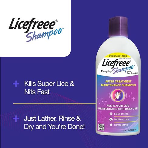 Licefreee Everyday Shampoo, Daily Maintenance Lice Shampoo, 8 Fluid Ounces in Kuwait