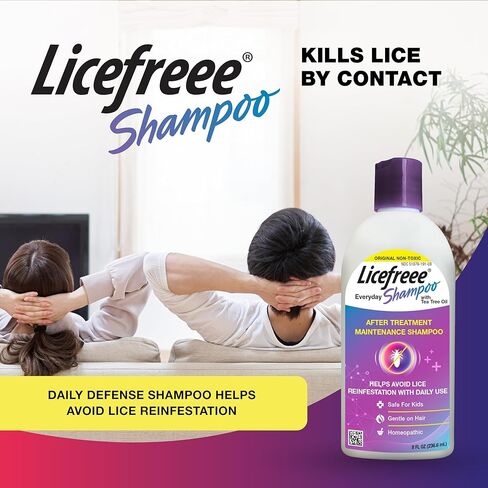 Licefreee Everyday Shampoo, Daily Maintenance Lice Shampoo, 8 Fluid Ounces in Kuwait