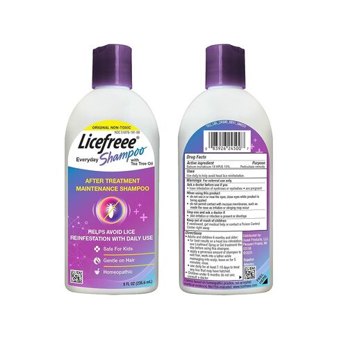 Licefreee Everyday Shampoo, Daily Maintenance Lice Shampoo, 8 Fluid Ounces in Kuwait