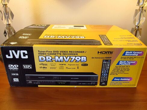 JVC DRMV79B Tunerless 1080p Upconverting DVD Recorder VCR Combo (Renewed) in Saudi Arabia