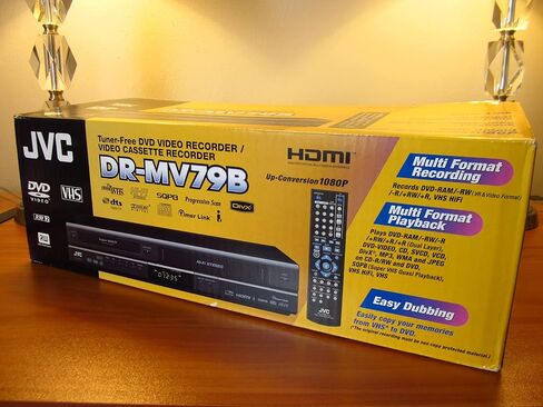 JVC DRMV79B Tunerless 1080p Upconverting DVD Recorder VCR Combo (Renewed) in Saudi Arabia