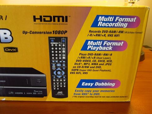 JVC DRMV79B Tunerless 1080p Upconverting DVD Recorder VCR Combo (Renewed) in Saudi Arabia