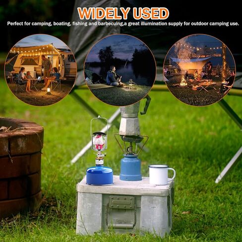 Angoily Portable Gas Lantern Mapp Gas Lamp with Protective Case, Camping Fuel Lantern for Outdoor Hiking and Emergency Illumination in Saudi Arabia