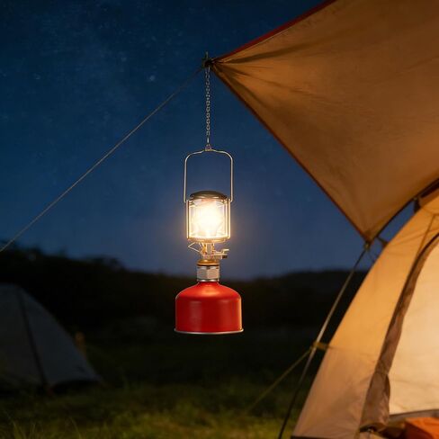 VOSAREA Camping Gas Powered Lantern Mapp Gas Fuel Lamp Portable Outdoor Tent Light Emergency Illumination Tool for Hiking and Camping in Saudi Arabia