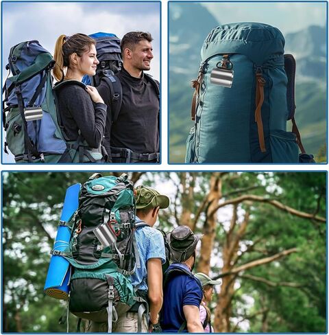 6 Pack Insulated Stainless Steel Camping Coffee Mug 10oz, 3 Color Portable Camping Coffee Mug with Carabiner Handle Hiking Mug for Hiking in Saudi Arabia
