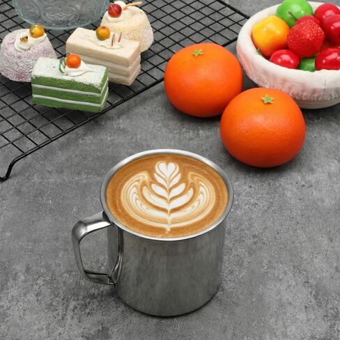 6 Pack Stainless Steel Coffee Mug with Handle, 18.5 Oz Unbreakable Portable Hiking Cup Metal Cups Camping Mug, Perfect for Home, Travel, and Camping, Hot Cold Drinks in Saudi Arabia