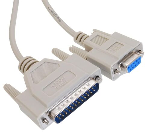 CablesOnline، كابل نقل البيانات التسلسلي DB9 أنثى إلى DB25 ذكر بطول 6 أقدام، NM-306 in Saudi Arabia