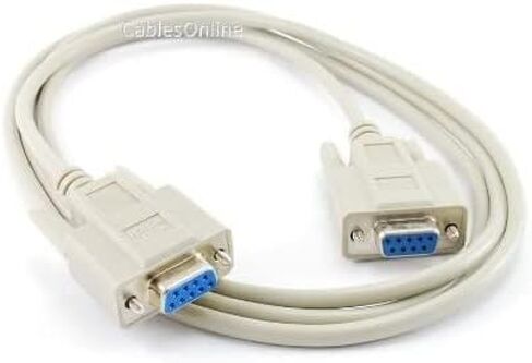 CablesOnline 6ft Null Modem DB9 Female to Female Data Transfer Cable (NM-206) in Saudi Arabia