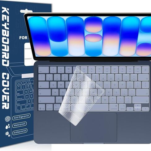 واقي غطاء لوحة المفاتيح فائق النحافة من مادة TPU لجهاز MacBook Neo 13 بوصة (2026، 256G، معرف لا يعمل باللمس) واقي لوحة مفاتيح شفاف بتصميم أمريكي A18 Pro Chip in Saudi Arabia