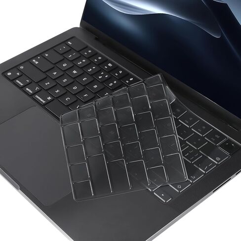 MOSISO 2 PCS Keyboard Cover, Keyboard Protector Compatible with MacBook Neo 13 inch 2026 A18 Pro, Compatible with MacBook Air 15/Air 13.6 M5 M4 M3 M2/ Pro 14/Pro 16 M5/M4/M3/M2/M1/, Clear in Saudi Arabia