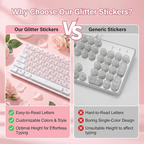 128 Pcs Keyboard Stickers for Long Nails, Universal Adhesive Keyboard Bubbles, Comfortable Long Nail Keyboards for Women, Reusable Keyboards Accessories for Gamers, Writers, Home, Office Use in Saudi Arabia
