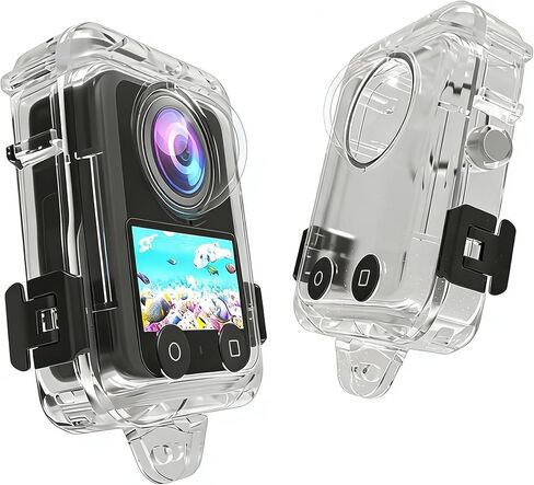 حافظة مقاومة للماء بطول 40 متر/131 قدم لكاميرا DJI Osmo 360، غطاء حماية لغطاء الغوص تحت الماء مع دعامة لملحقات DJI Osmo 360 in Kuwait