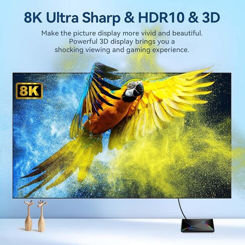 Android 14 TV Box 2026 Android Box 4GB RAM 64GB ROM للتلفزيون الذكي 1000M Ethernet R69 Plus 8K TV Box 4K HDR10+ H728 Octa-core WIFI6 2.4G 5.8G Dual WiFi BT5.0 USB 3.0 مع لوحة مفاتيح لاسلكية صغيرة in Kuwait