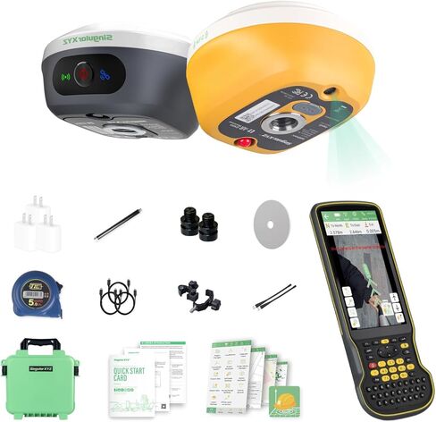 L1-AR GNSS RTK Base+Rover - مُجمع RTK GPS المحمول مع برنامج ومراقبة مرئية مع كاميرا، مصراع عالمي بدقة 2 ميجابكسل، ودقة 2 سم، ومسح إمالة 120 درجة | الدعم المهني in Kuwait