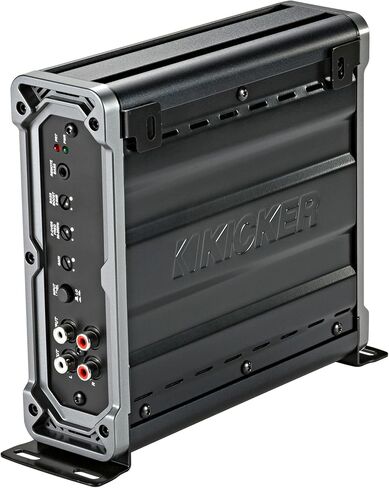 Kicker 46CXA4001 400W CX Series Mono Class D Subwoofer Amplifier + SoundBox 4 Gauge Amp Kit Bundle - أسلاك AWG كاملة، 5000 واط، واحد أوم ثابت، متغير 12 ديسيبل كروس، KickEQ Bass Boost in Kuwait