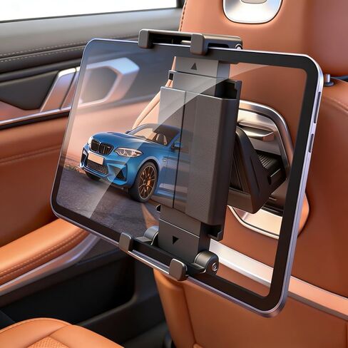 Car Tablet Mount for BMW X5 X6 X3 iX 5-Series 7-Series G05 G06 G45 G60 Accessories, 360° Rotation, Fit Up to 15-inch Car Headrest Tablet Holder for Back Seat Travel Road Trip Essentials in Saudi Arabia