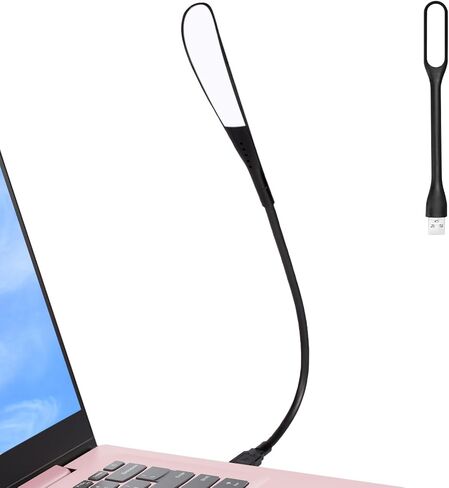 Dimmable USB Light for Laptop, Mini USB Keyboard Light, Flexible USB Lamp for Notebook Computer (3-Class Adjustable Brightness, On/Off Touch Switch, Black) in Saudi Arabia