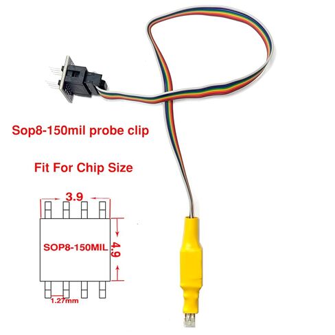 مبرمج T76 مع Xgecu T56 Tl866ii T48 استبدال IC Probe Clip Reader الكاتب دعم Eprom ISP Chip PIC NAND Flash EMMC GAL CPLD VGA BGA جهاز اختبار المقبس (T76+SOP8 150MIL) in Kuwait