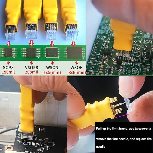 مبرمج T76 مع Xgecu T56 Tl866ii T48 استبدال IC Probe Clip Reader الكاتب دعم Eprom ISP Chip PIC NAND Flash EMMC GAL CPLD VGA BGA جهاز اختبار المقبس (T76+SOP8 150MIL) in Kuwait