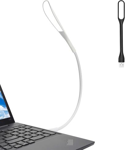 ضوء USB عاكس للكمبيوتر المحمول، ضوء لوحة مفاتيح USB صغير، مصباح USB مرن للكمبيوتر المحمول (سطوع قابل للتعديل من 3 درجات، مفتاح تشغيل/إيقاف يعمل باللمس، أسود) in Kuwait