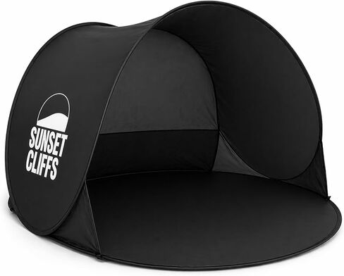Sunset Cliffs Pop Up Beach Tent – 1-2 Person Portable Sun Shelter with UPF 50+ UV Protection – Lightweight Folding Shade Canopy with Mesh Window, Sandbags & Carrying Bag – Blue in Saudi Arabia