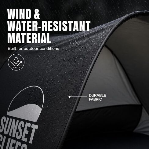 Sunset Cliffs Pop Up Beach Tent – 1-2 Person Portable Sun Shelter with UPF 50+ UV Protection – Lightweight Folding Shade Canopy with Mesh Window, Sandbags & Carrying Bag – Blue in Saudi Arabia