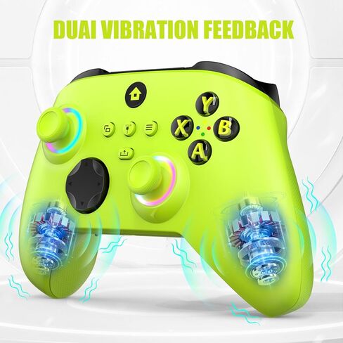 وحدة تحكم لاسلكية W&O متوافقة مع Xbox One، وXbox Series X/S، وXbox One X/S، والكمبيوتر الشخصي، مع ضوء RGB LED، وأزرار قابلة للتعيين، ومقبس سماعة رأس 3.5 مم، مع لوحة ألعاب محول لاسلكي 2.4 جيجا هرتز (فولت كهربائي) in Kuwait